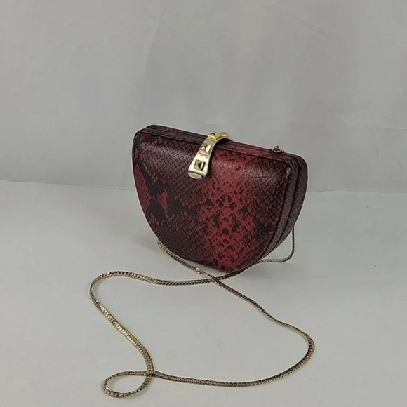 Rebecca Minkoff Red Leather Snakeskin Purse NWOT - Picture 7 of 15